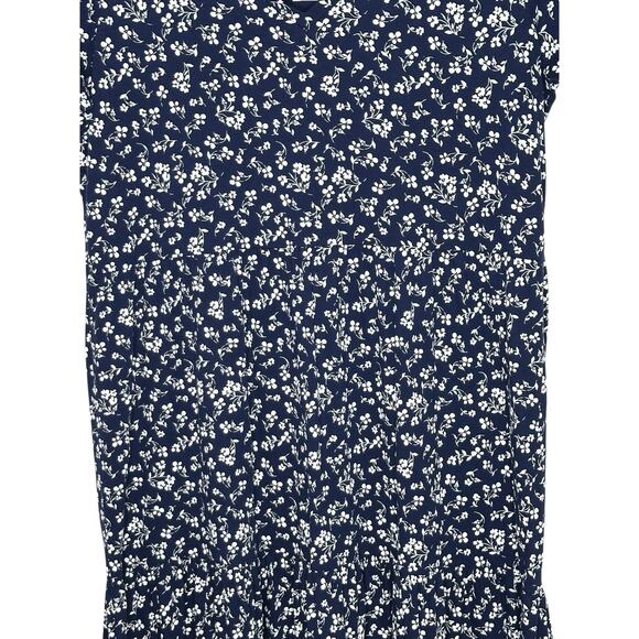 NWT J Crew Factory Womens Tiered Knit Midi Dress XXL Floral Cottagecore Cotton - Picture 6 of 14